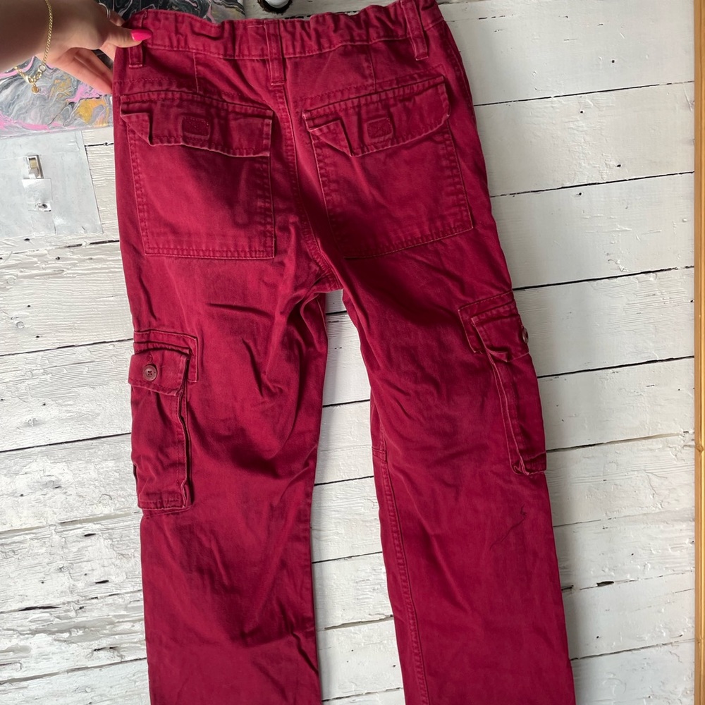 Red cargo pants - Picture 2 of 3